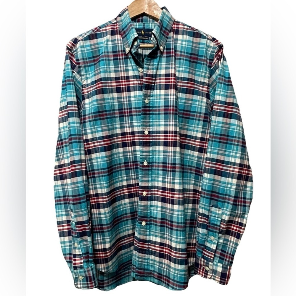 Polo Ralph Lauren Classic Fit Stretch Oxford Plaid Button Down Shirt